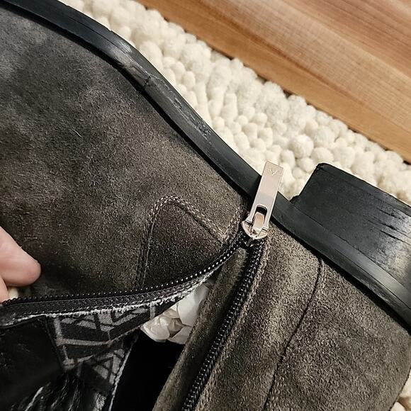 AQUATALIA STYLE CARMIE GREY ZIPPER CLOSURE HEEL BOOTIES WOMAN'S SIZE 9.5 NWOB - Picture 10 of 15